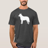 Australian Cattle Dog Silhouette T-shirt (Voorkant)