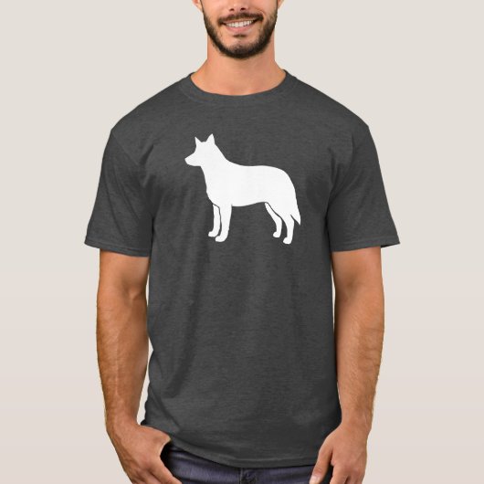 Australian Cattle Dog Silhouette T-shirt (Voorkant)