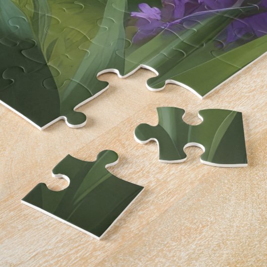 Australian Cattle Dog Spring Bloemen Schilderen Legpuzzel (Zijkant)