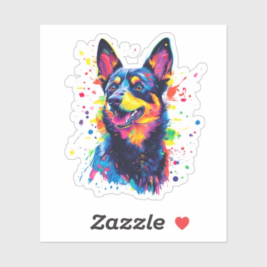 Australian Cattle Dog Sticker (Vel)