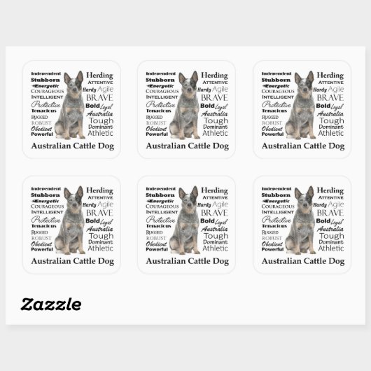 Australian Cattle Dog Stickers (Vel)