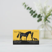 Australian Cattle Dog Sunset Silhouette Visitekaartje (Staand voorkant)