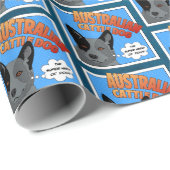 Australian Cattle Dog - superheld van honden! Cadeaupapier (Rol Hoek)