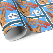 Australian Cattle Dog - superheld van honden! Wrap Cadeaupapier (Rol Hoek)