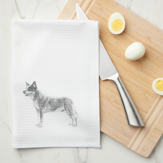 Australian Cattle Dog Theedoek (Quarter Fold)
