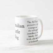 Australian Cattle Dog Trivia Mok (Voorkant rechts)