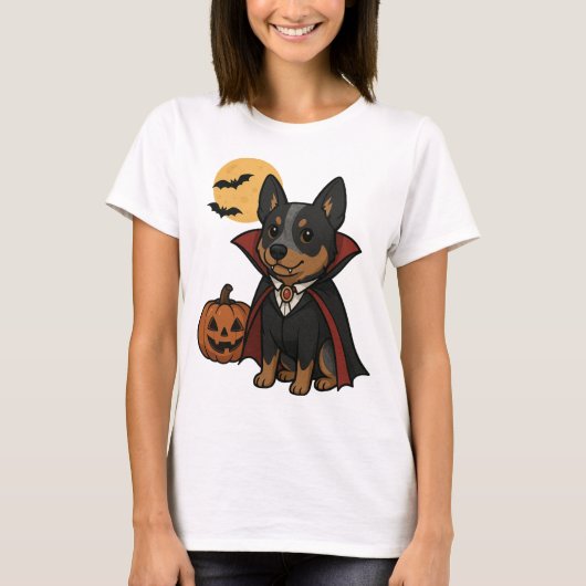 Australian Cattle Dog Vampire T-Shirt (Voorkant)