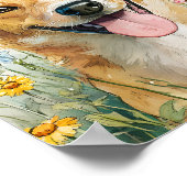 Australian Cattle Dog Wall Art – Waterverf Cattle Poster (Hoek)