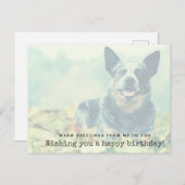 Australian Cattle Dog - Warm greetings van mij Briefkaart (Voorkant / Achterkant)