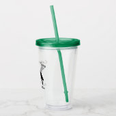 Australian Cattle Dog Waterverf Silhouette Acryl Drinkbeker (Links)