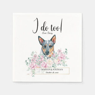Australian Cattle Dog Wedding Cocktail Napkins Servet