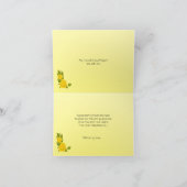 Australian Cattle Dog & Yellow Roses Sympathy Card Kaart (Binnen)