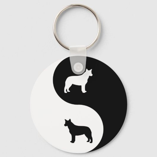 Australian Cattle Dog Yin Yang Sleutelhanger (Voorkant)