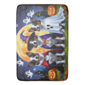 Australian Cattle Dogs Pumpkin Halloween Grappig Badmat (Voorkant Verticaal)