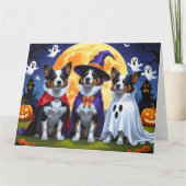 Australian Cattle Dogs Pumpkin Halloween Grappig Kaart (Voorkant)
