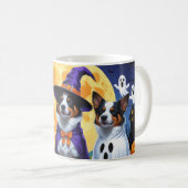 Australian Cattle Dogs Pumpkin Halloween Grappig Koffiemok (Voorkant rechts)