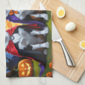 Australian Cattle Dogs Pumpkin Halloween Grappig Theedoek (Quarter Fold)