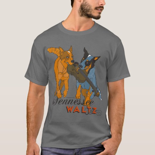 Australian Cattle Dogs Tennessee Waltz T-Shirt (Voorkant)