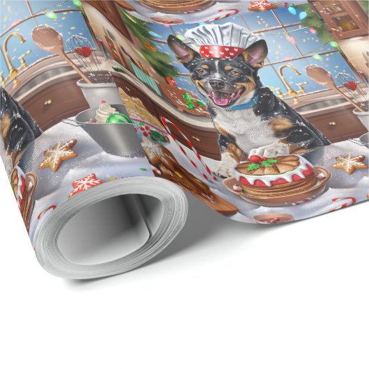 Australian Cattle Holiday Baking Feestelijke Kerst Cadeaupapier (Rol Hoek)