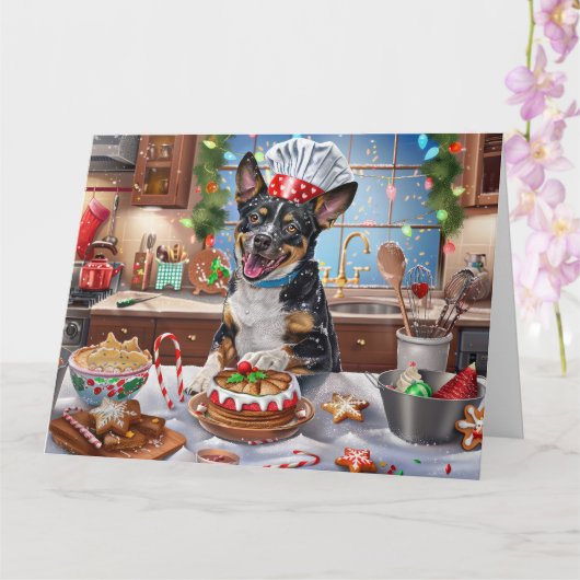 Australian Cattle Holiday Baking Feestelijke Kerst Kaart (Orchidee)