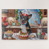 Australian Cattle Holiday Baking Feestelijke Kerst Legpuzzel (Horizontaal)