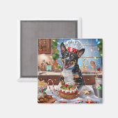 Australian Cattle Holiday Baking Feestelijke Kerst Magneet (Voorkant / Achterkant)
