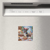 Australian Cattle Holiday Baking Feestelijke Kerst Magneet (Insitu (Vaatwasser))