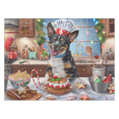Australian Cattle Holiday Baking Feestelijke Kerst Tafelkleed (Voorkant (Horizontaal))