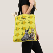 Australian Cattledog and Yellow Roses Tote Bag (Dichtbij)