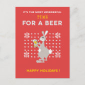 Australian Christmas briefkaarten Funny Kangaroo B (Voorkant)