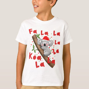 Australian Christmas Funny Santa Koala La La T-shirt
