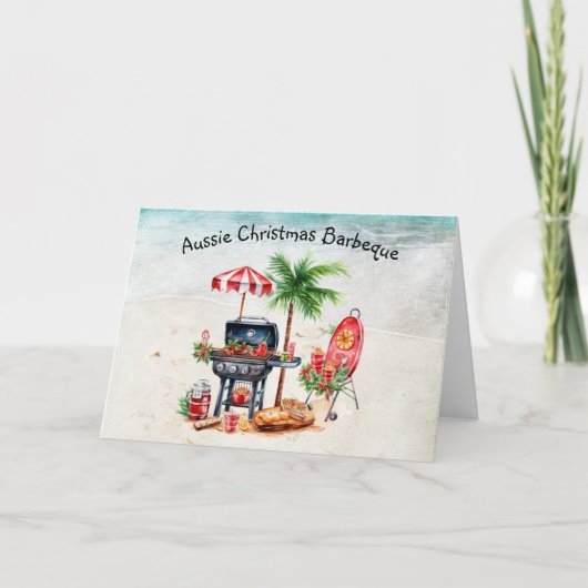 Australian Christmas Gevouwen Vakantie Kaart (Voorkant)