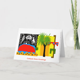 Australian Christmas OUTBACK - ULURU - Feestdagen Kaart