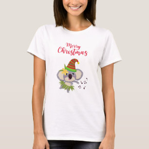 Australian Christmas Schattige Dancing Koala Desig T-shirt