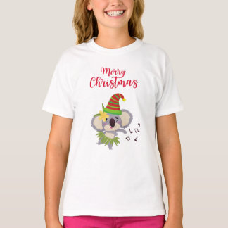 Australian Christmas Schattige Dancing Koala Desig T-shirt