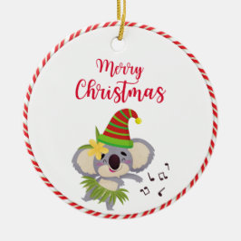 Australian Christmas Schattige Dancing Koala Ornam Keramisch Ornament