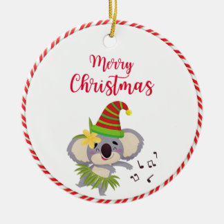 Australian Christmas Schattige Dancing Koala Ornam Keramisch Ornament