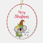 Australian Christmas Schattige Dancing Koala Ornam Keramisch Ornament (Links)