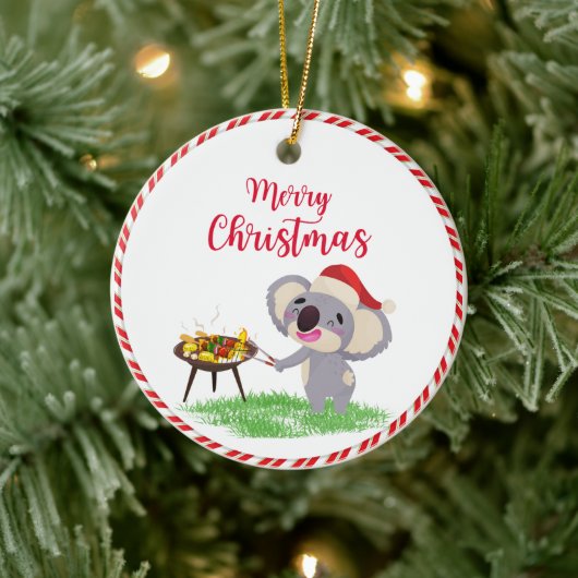 Australian Christmas Schattige Koala genieten van  Keramisch Ornament (Boom)