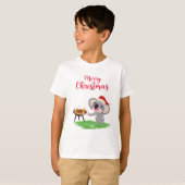 Australian Christmas Schattige Koala genieten van T-shirt (Voorkant volledig)