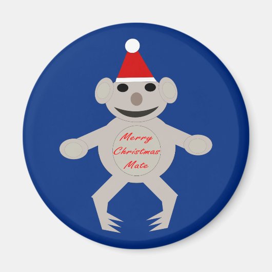 Australian Chrisytmas Koala Beer Magnet (Voorkant)