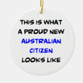 australian citizen, proud new keramisch ornament (Voorkant)