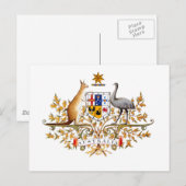 australian coat of arms briefkaart (Voorkant / Achterkant)