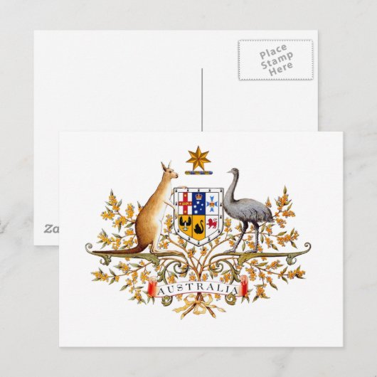australian coat of arms briefkaart (Voorkant / Achterkant)