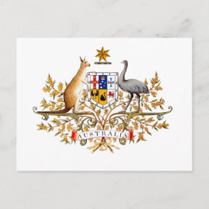 australian coat of arms briefkaart