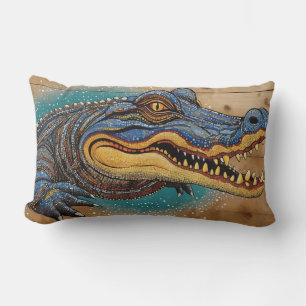 Australian Crocodile Art Design Kussen