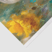 Australian Curlew & Wildflowers Decoupage Tissuepapier (Detail)