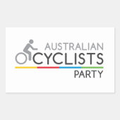 Australian Cyclists Party Sticker (Voorkant)