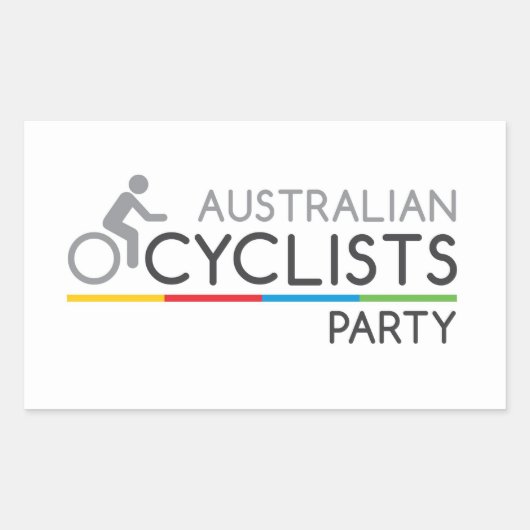 Australian Cyclists Party Sticker (Voorkant)
