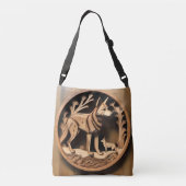  "Australian Dingo: A Nature's Print" Crossbody Tas (Achterkant)